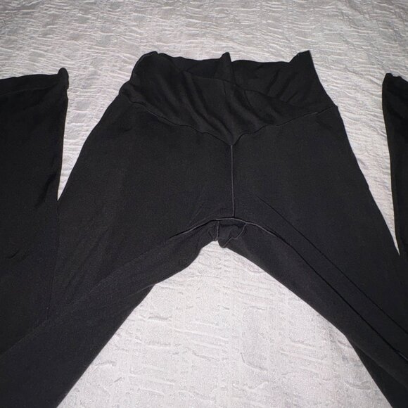 Offline By Aerie Real Me Super Flare High Rise Crossover Leggings Black S - Picture 5 of 12